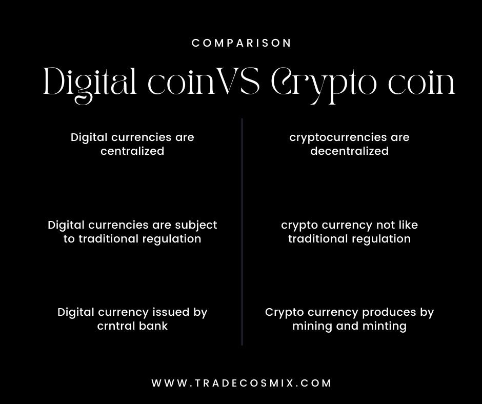 digtal currency vs crypto currency